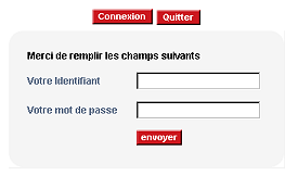 mfilter : photo d'écran login